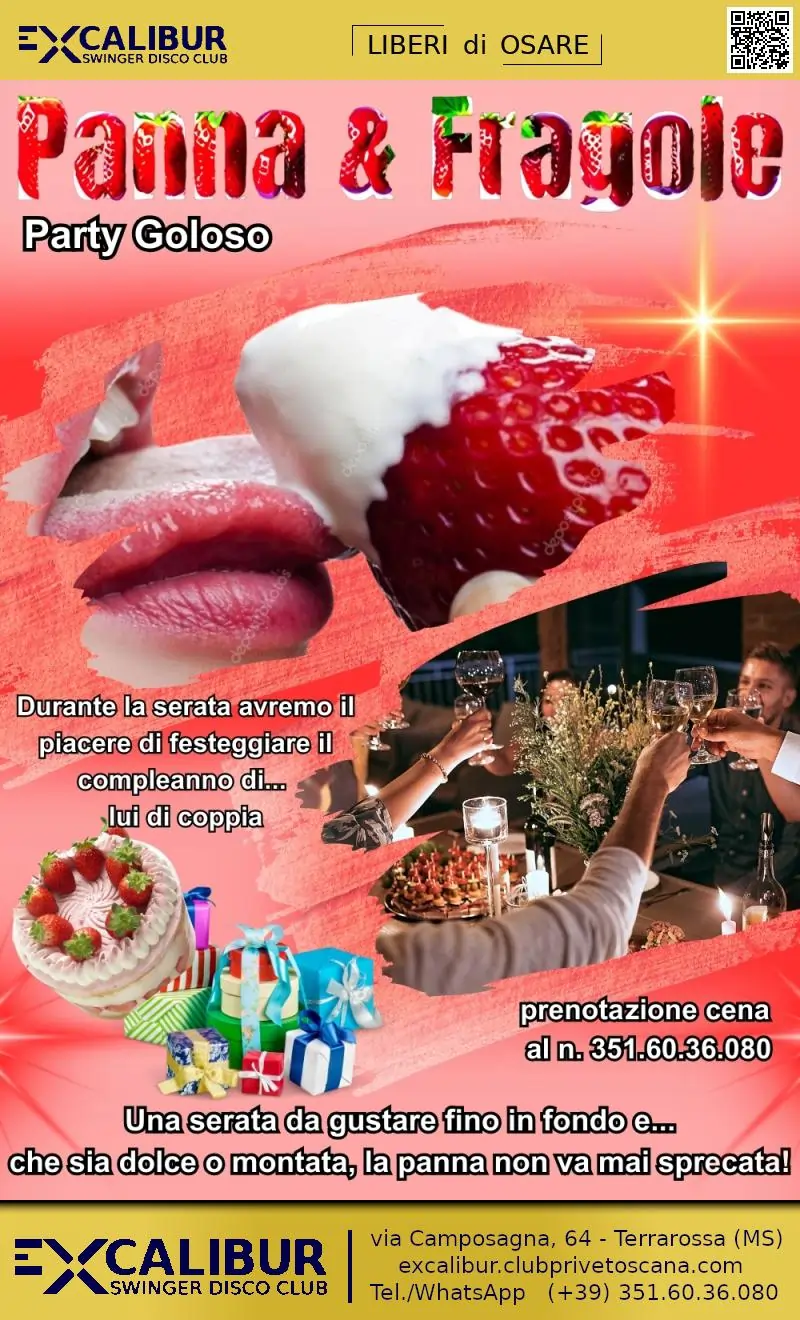Swinger club prive evento Panna & Fragole